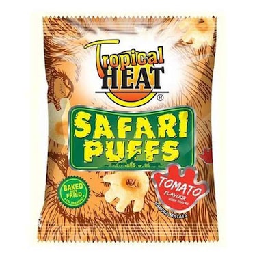 Tropical Heat Snacks Safari Puffs Tomato 100G
