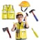 Kidwala construction worker costume dress up set, yellow safety vest &amp; yellow helmet for boys &amp; girls
