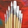 Specialist Crafts  Long Handled Flat Synthetic Brush Size 2