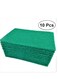 Marrkhor Pack Of 10 Green Dish Washing Sponge Scrub Cleaning Pads