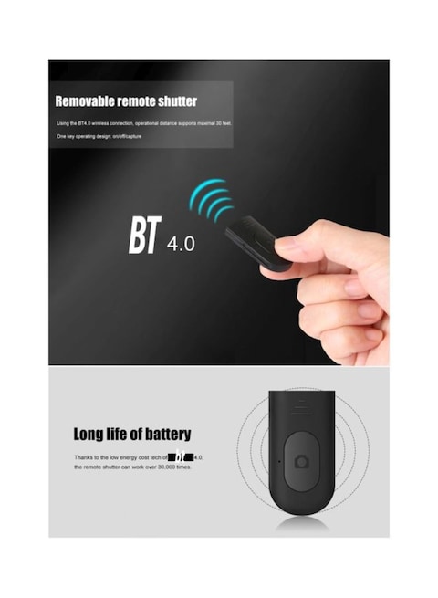 Generic - Wireless Bluetooth Selfie Stick Black