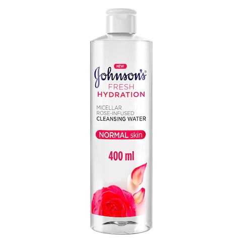 Johnson&#39;s Fresh Hydration Micellar Rose Infused Cleansing Water 400ml