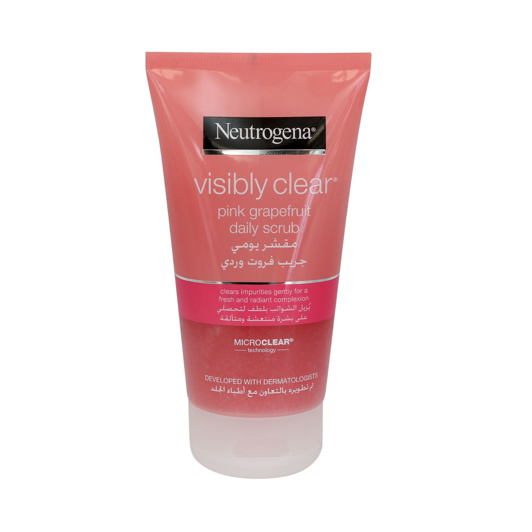 Buy Neutrogena Facial Scrub Visibly Clear Pink Grapefruit 150ml Online Carrefour Qatar
