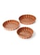 Dessini 3-Piece Granite Cake Pan Set Brown Small (24), Medium (28), Big (32)Cm
