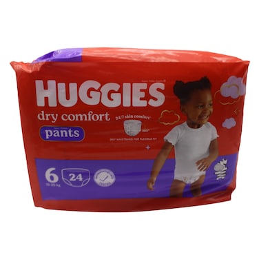 Huggies Dry Comfort Diaper Pants Size 6 15-25Kg 24 Count