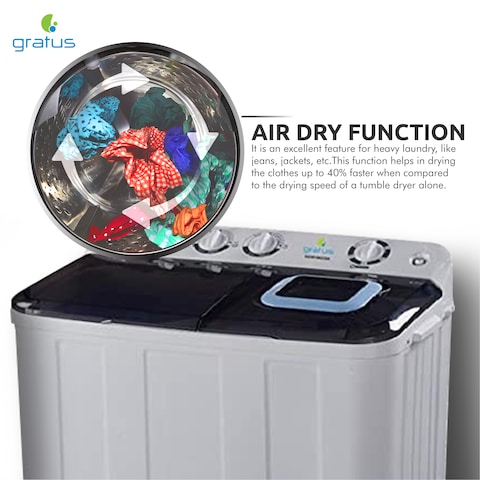 GRATUS GIANT series TWIN TUB 12 KG semi AUTO washing machine-GSW12KCDX