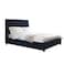 In House Las Palmas Velvet Bed Frame - Queen - 200x150 cm - Dark Gray
