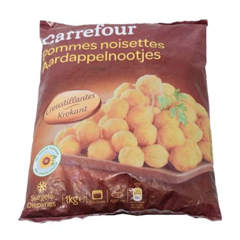 Carrefour Frozen Pommes Noisettes Hazelnut Apples Potato Ball 1kg