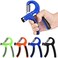 ULTIMAX Hand Grip Strengthener Set 6 PCS Strengthener Kit with Storage Pouch Hand Finger Exerciser Adjustable Hand Gripper 5 Finger Stretcher Hand Therapy Ball Grip Exercise Ring-Orange