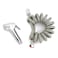 Home Pro Chrome Plated Shattaf Set With Adjustable Hose Silver