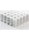 Saubhagya Global 100-Piece Unscented Smokeless Tea Light Wax Candles White 8x8x4inch