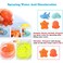 Baby Bath Toys, Bathtub Squirt Toys for Toddlers, 6 Floating Water Spray Cartoon Animals 1 Fishing Net