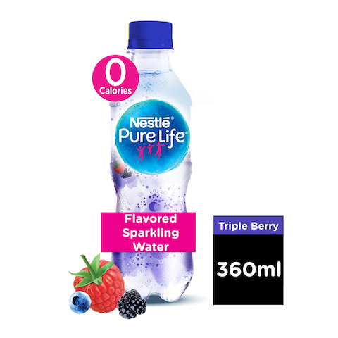 Nestle Pure Life Triple Berry Sparkling Water - 360 ml