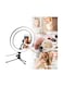 Generic Mini LED Ring Light With Tripod Stand Black