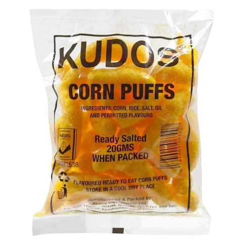 Kudos Ready Salted Corn Puffs 20G