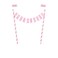 Its A Girl Baby Shower Bunting Cake Topper