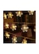 100 Leds Tree Snow Flakes String Light Yellow 318g