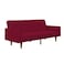 In House Shahrzad 2 In 1 Sofabed Velvet Upholstered - Burgundy