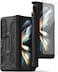 VRS Design Terra Guard Active S [S-Pen Compartment in Hinge Protection] designed for Samsung Galaxy Z Fold 4 case cover (2022) with Screen Protector - Matte Black (S-Pen NOT included)