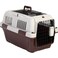 Nutra Pet Dog &amp; Cat Carrier Open Grill Top Dark Red Box L50cms X W33cms X H29cms