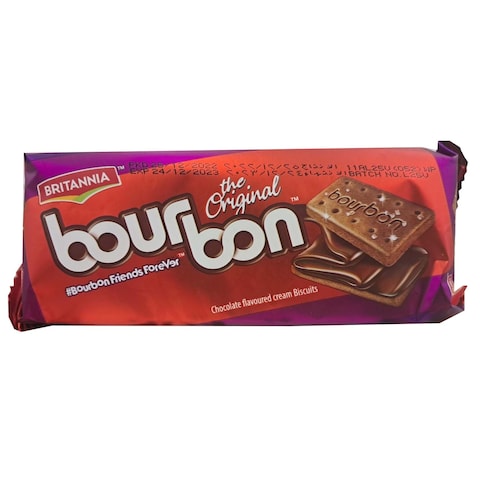 Britannia Bourbon Treat Chocolate Cream Biscuits 100g