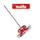 Tonkita Push Broom With Stick And Cloth Brush Red