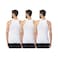 Fruit Of The Loom Sleeveless Vest XL White Pack of 3