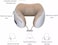 The Mohrim Electric U Shaped Massage Pillow With Memory Foam Core For Neck Stiff &amp; Sore Relief For Home Office Travel