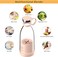 Milton Portable Blender Personal Blender Portable Electric Juicer Kettle Bottle for Shakes, Mini Fruit Battery Rechargeable Portable USB Blender Smoothie maker (Pink)