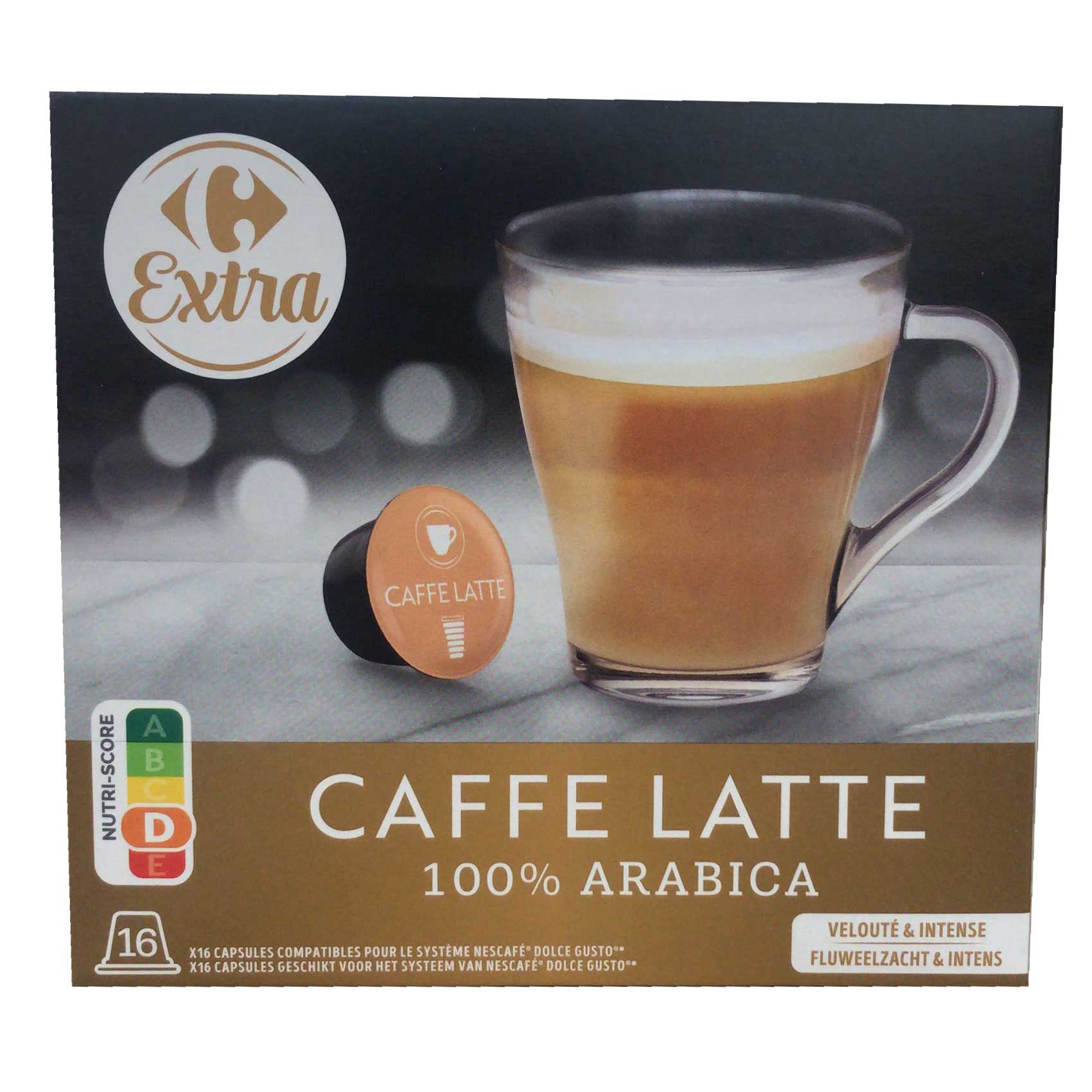 Carrefour Extra Gusto Latte Coffee 16 Capsules 160g Online Carrefour Qatar