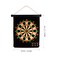 Generic-Black Double Sided Magnetic Dartboard Dart Board Game Set with 6pcs Darts for Kids Adults
