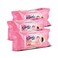 Nunu Baby Wipes Pink 72 countx3