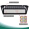 Generic-Black Remote Control Solar Lamp Human Induction Wall Lamp 3 Lighting Modes Waterproof IP65 118LED Optical Control / Remote Control