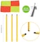ULTIMAX Soccer Football Field Corner flags Portable Soccer Flags Soccer Poles, Dribbling Soccer Equipment for Training - (Soccer Poles Flags)