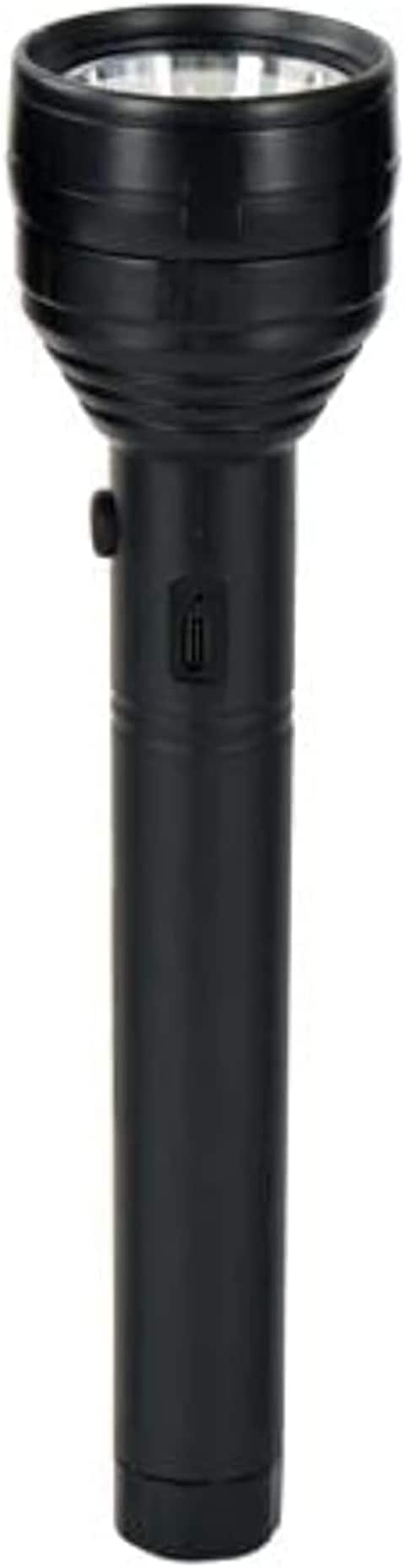 Geepas Rechargeable LED Flashlight, USB Rechargeable, GFL51052, 8 Hrs Working Torch Lithium Battery Ideal For Camping, Trekking &amp; Outdoor Activities