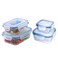 Feelings Borosilicate Glass Storage Container Set Clear/Blue
