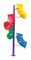 RBWTOYS Outdoor kids 3 in 1 Baskeetball with 3 hoops Baskeet Holder Metal Stand.  RW-16619    Height-200cm.