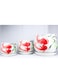vsell24&nbsp;Ceramic Flower Pots with Tray Gold Fish Design for Succulents, Cacti, Orchids, and Garden Plants-Small