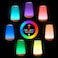 SKY-TOUCH LED Bedside Lamp, Colorful Night Light, Rechargeable Dimmable Color USB Night Lamp with Touch Control Adjustable Brightness Remote Control for Bedroom, Kid's Room and Living Room