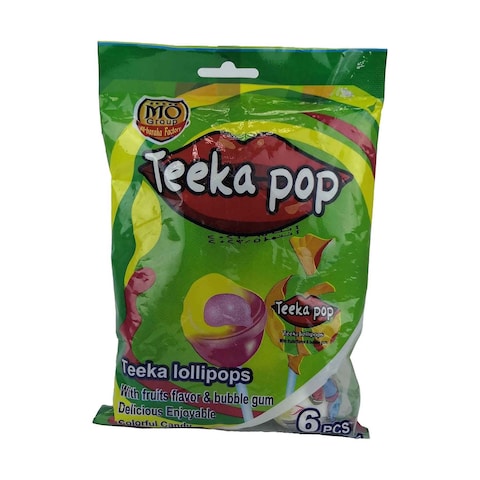 Teeka Lollipops with Bubble Gum - 25 gm