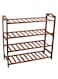 Generic 4-Shelf Shoe Organizer Rack Brown
