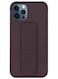 Zolo Finger Grip Holder and standing cover with Car Magnetic Multi-function Shockproof Protective Case Cover For iphone 11 Pro Brown