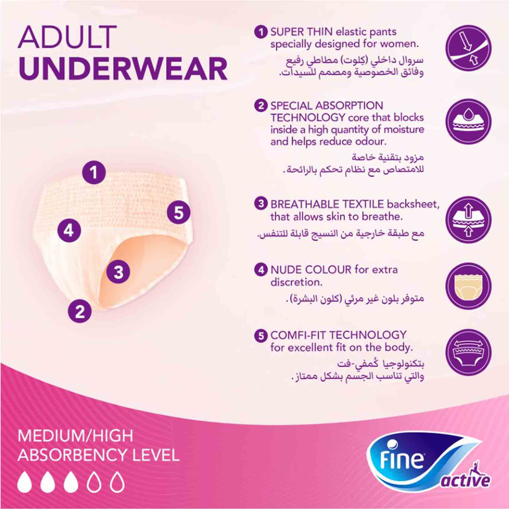 Fine Adult Diaper Size Large 12 Diaper product thumbnail 2