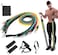Generic Resistance Band 11 Pcs Fitness Resistance Band Set With Stackable Exercise Bands Legs Ankle Straps Multi-Function Workout Training Professional Fitness Equipment By Yg Shop