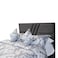 In House Granada Velvet Bed Frame - Queen - 200x160 cm - Dark Gray