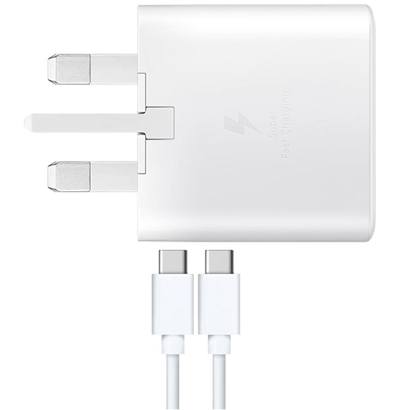 Samsung UK Travel Adaptor (25W with USB type C Cable) White