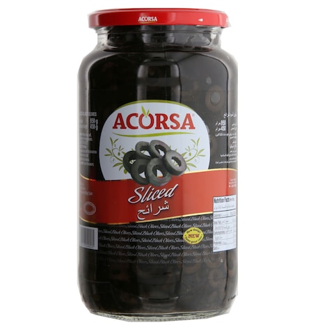 Buy Acorsa Sliced Black Olives 950g in UAE