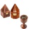 Antique Design Wooden Handmade Home Incense Burner Holder ( 3 Pcs Set )