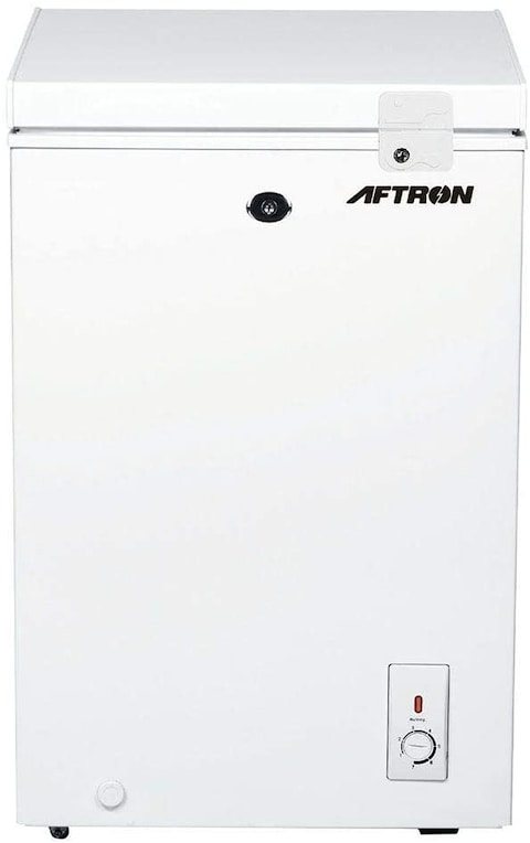 Aftron 120 Liters Chest Freezer With Super Freezing Functions White Aff1210H