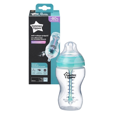 Buy Tommee Tippee Advanced Anti-Colic Feeding Bottle Teal 340ml in UAE